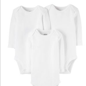 New Child of Mine by Carter's Baby  Long Sleeve Bodysuits 3-Pack,  3 Months
